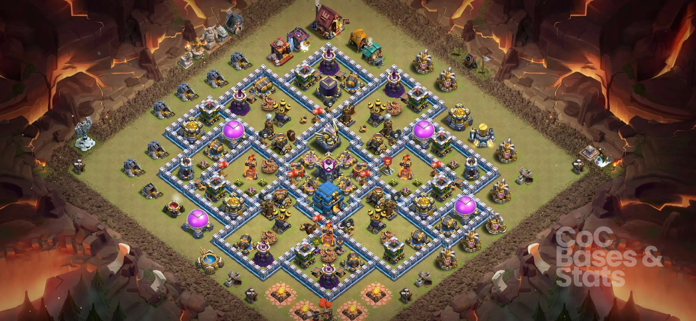 Village layout for Town Hall 12