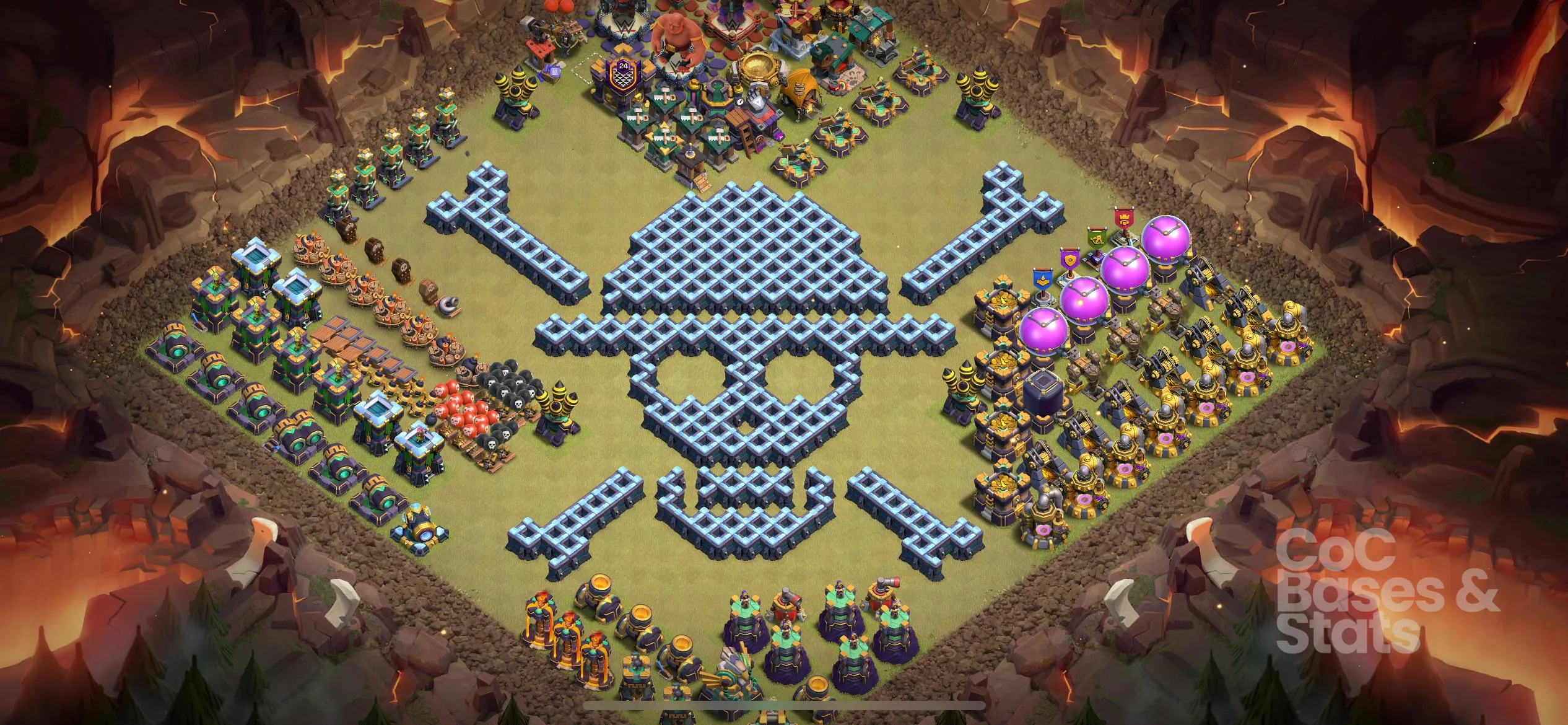 Village layout for Town Hall 14