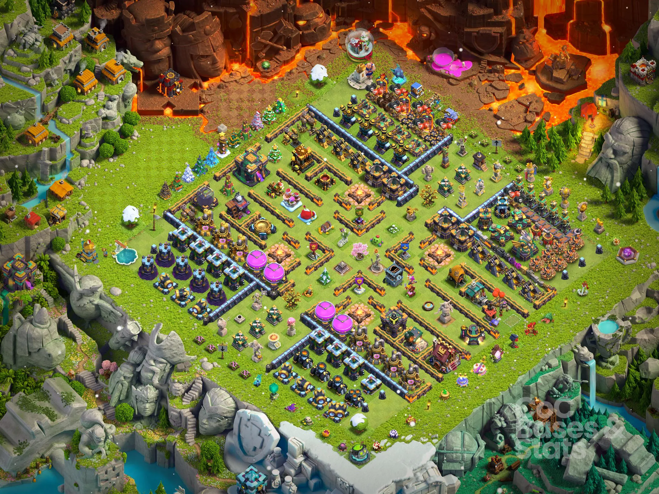 Village layout for Town Hall 14