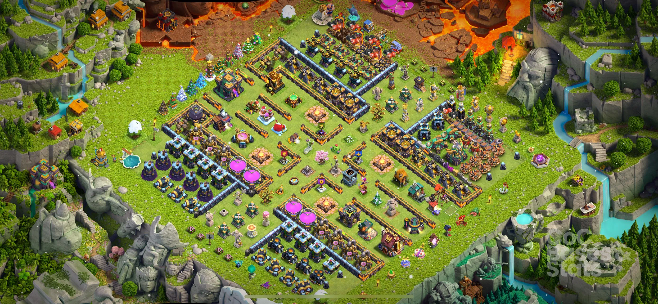 Village layout for Town Hall 14