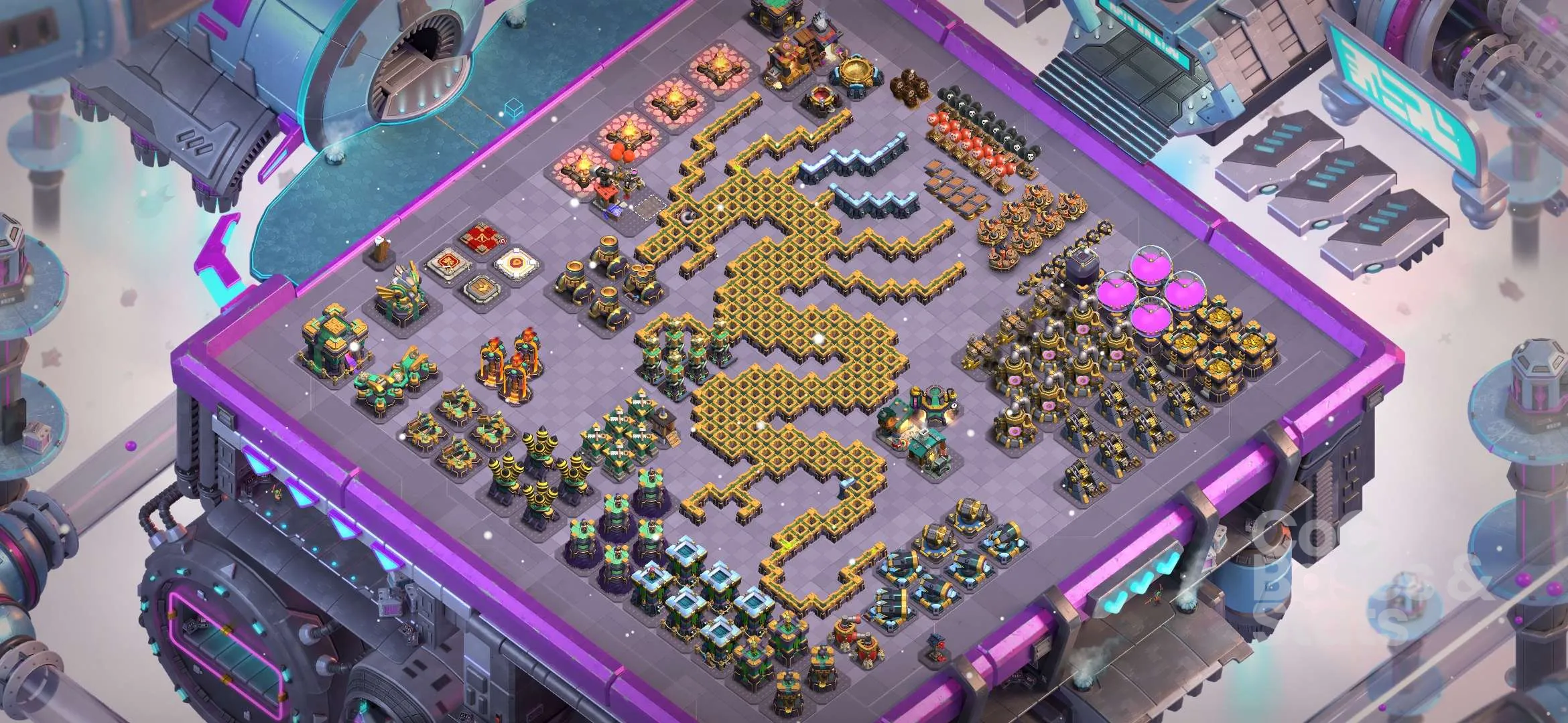 Village layout for Town Hall 14
