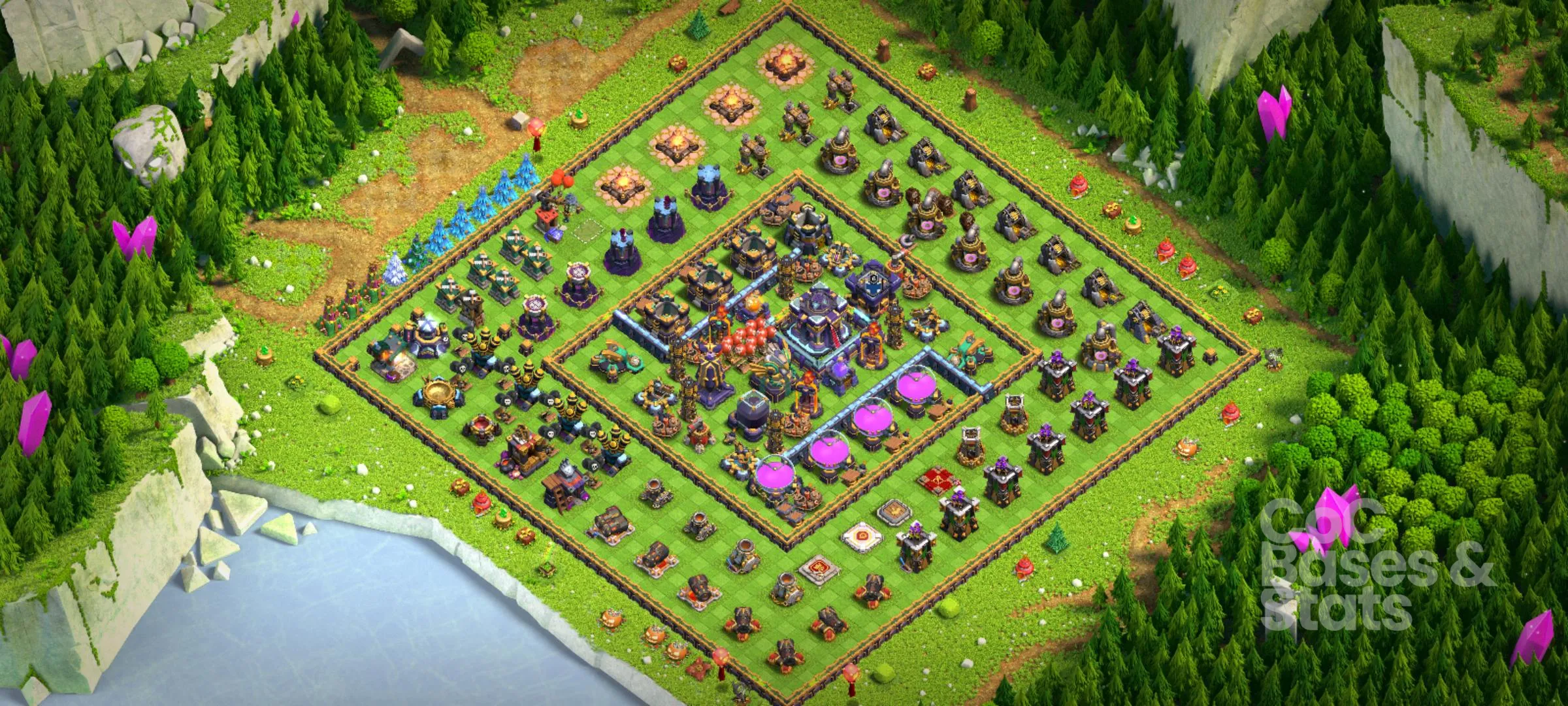 Village layout for Town Hall 15
