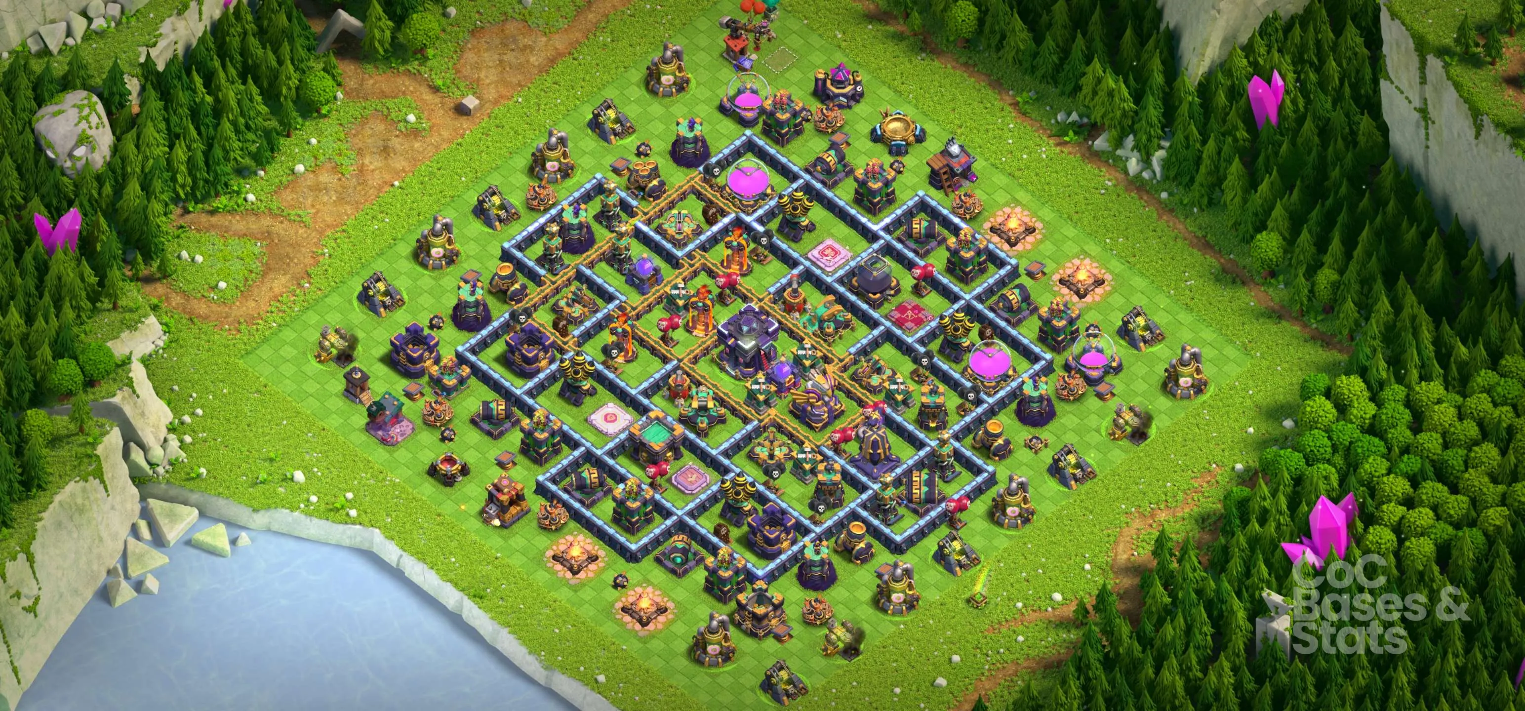 Village layout for Town Hall 15