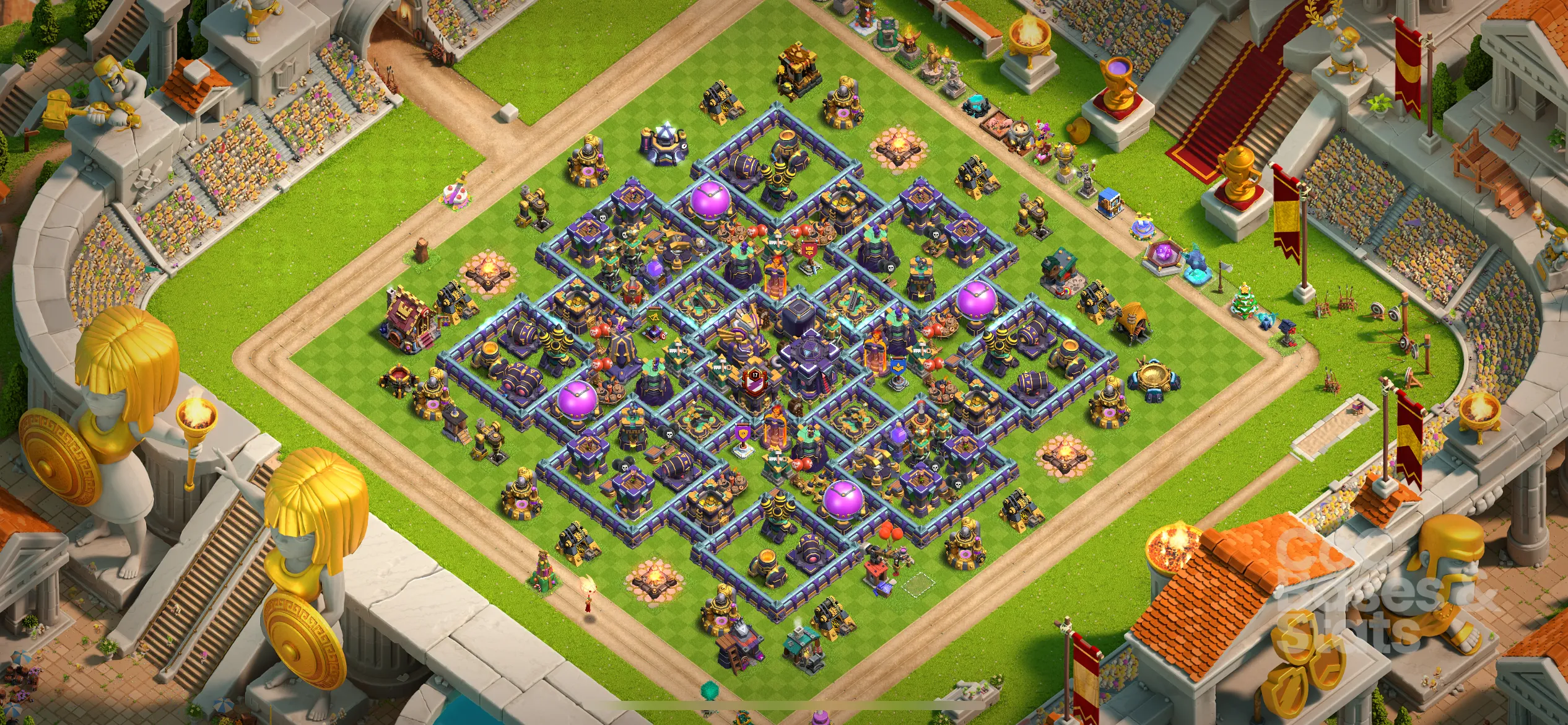 Village layout for Town Hall 15