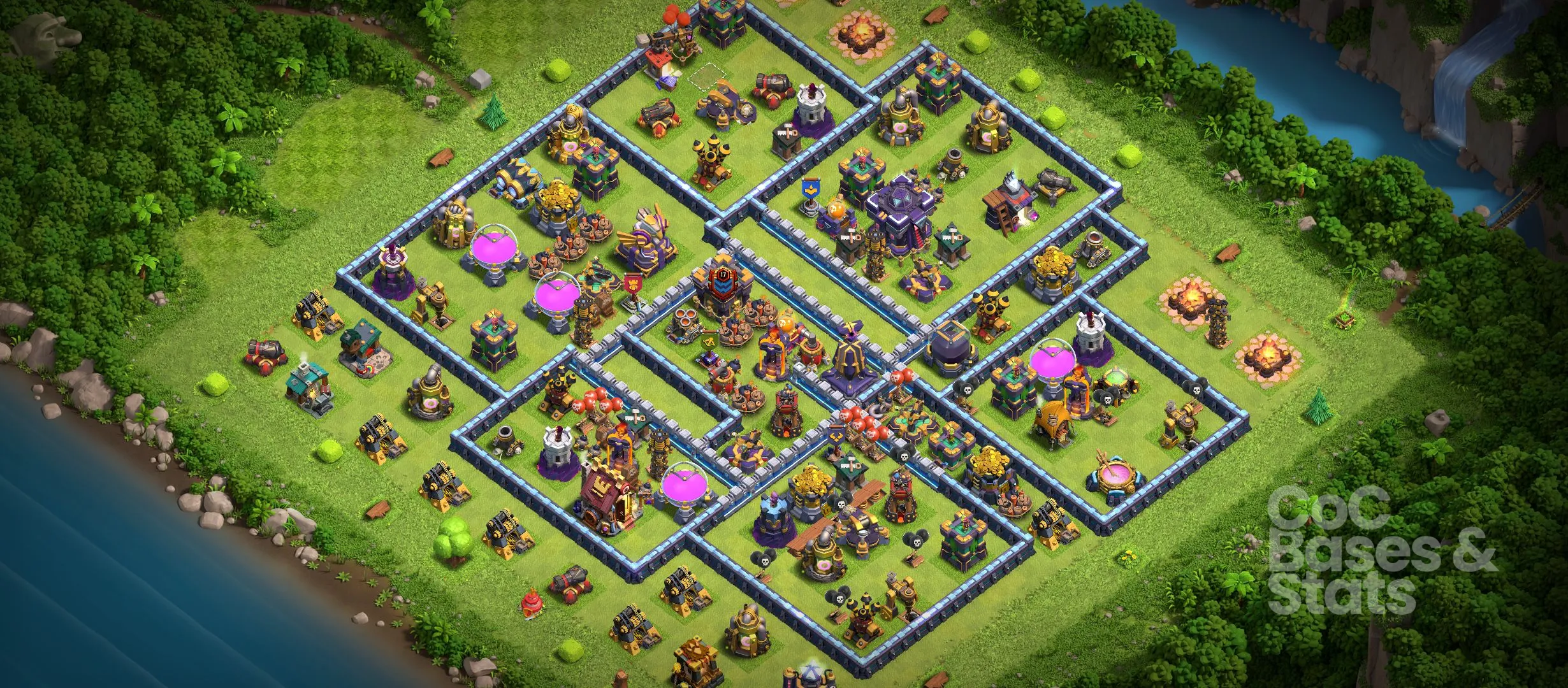 Village layout for Town Hall 15