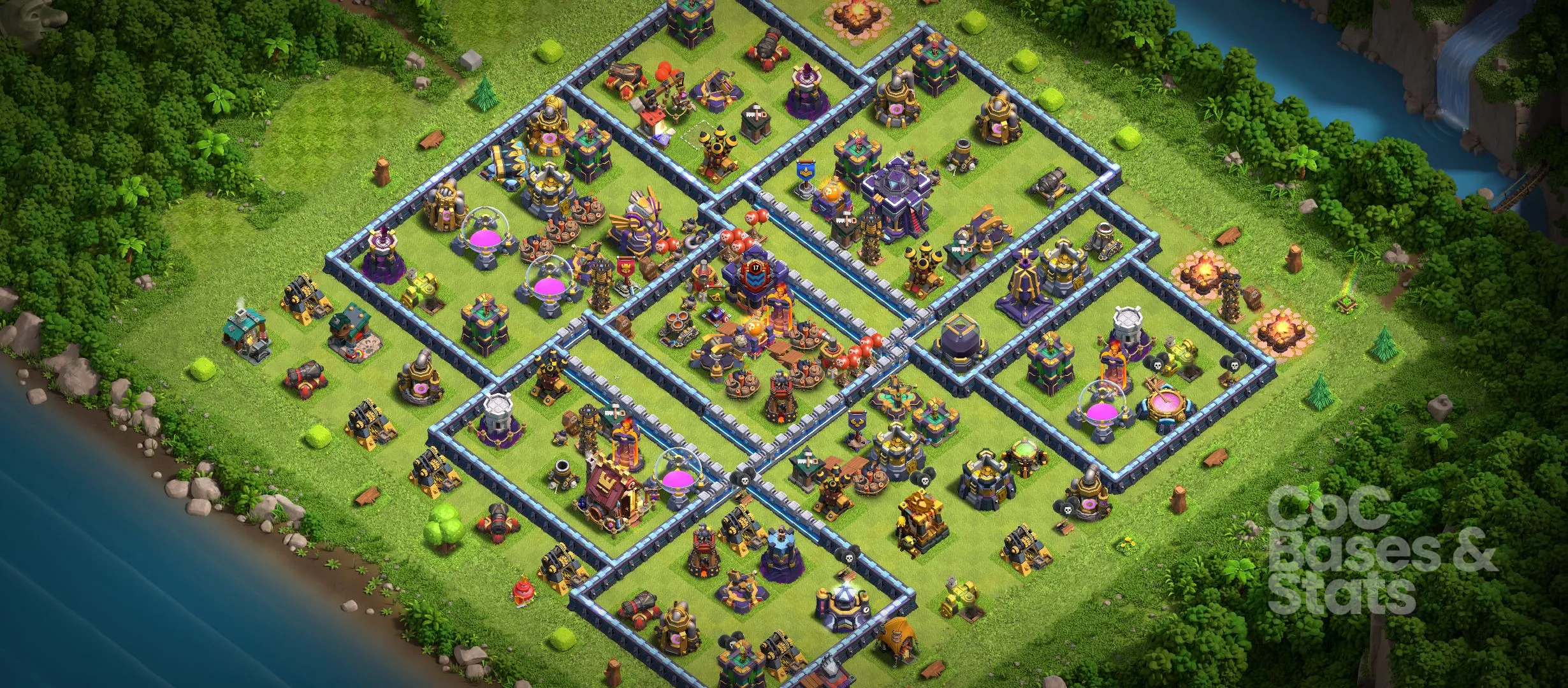Village layout for Town Hall 15