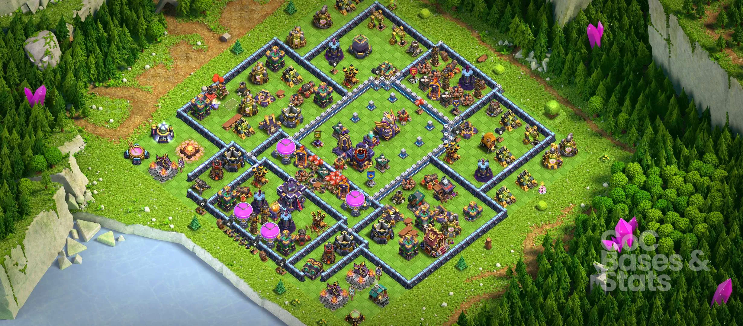 Village layout for Town Hall 15