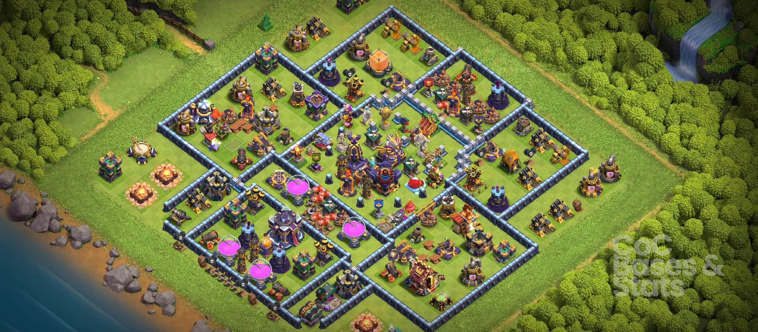 Village layout for Town Hall 15