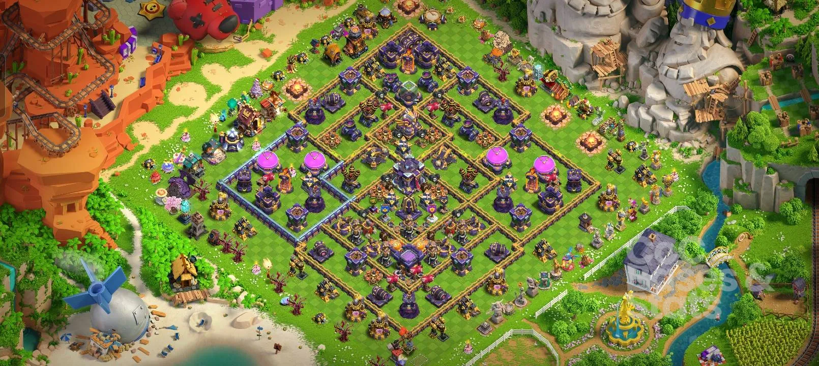 Village layout for Town Hall 15