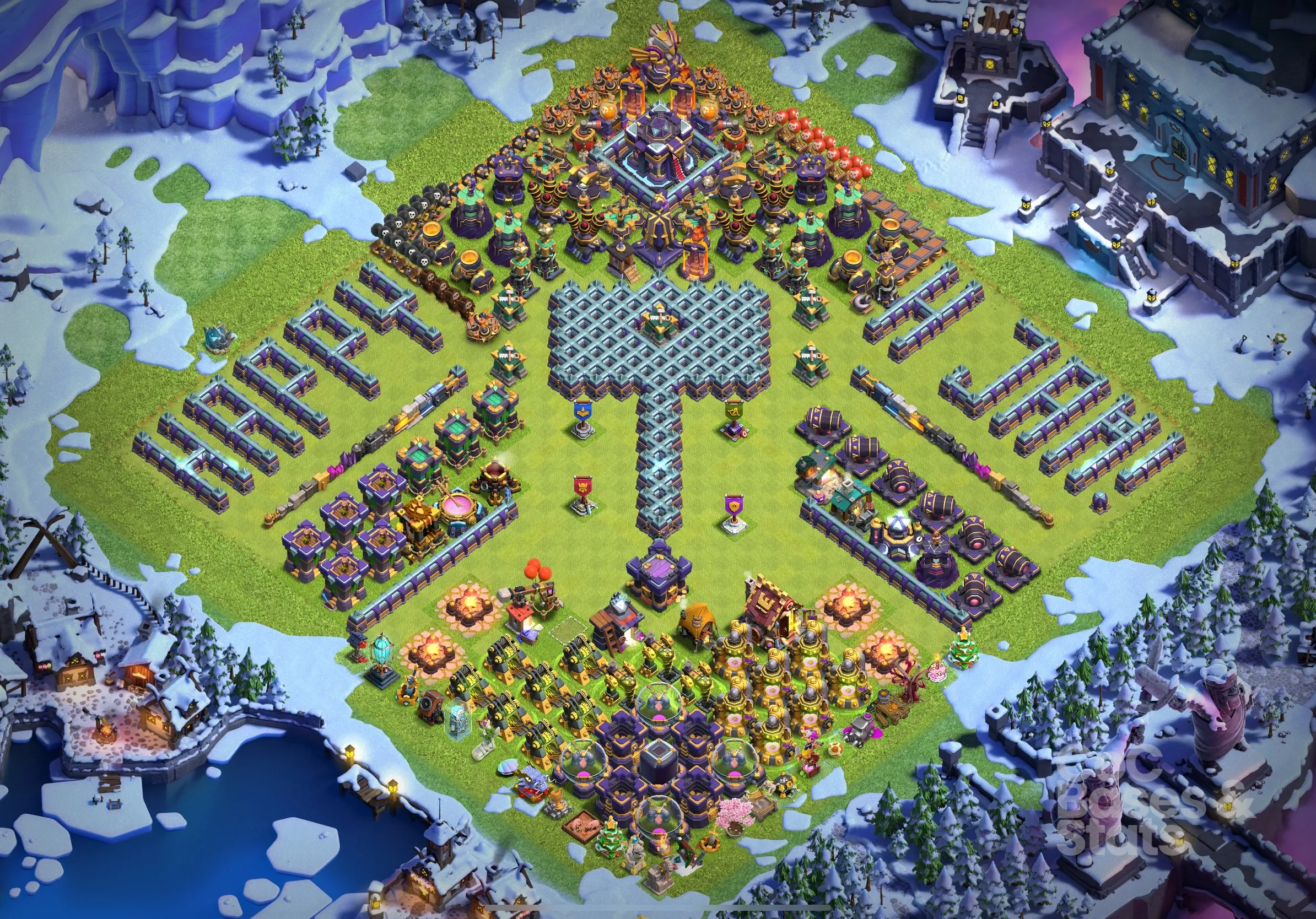 Village layout for Town Hall 15