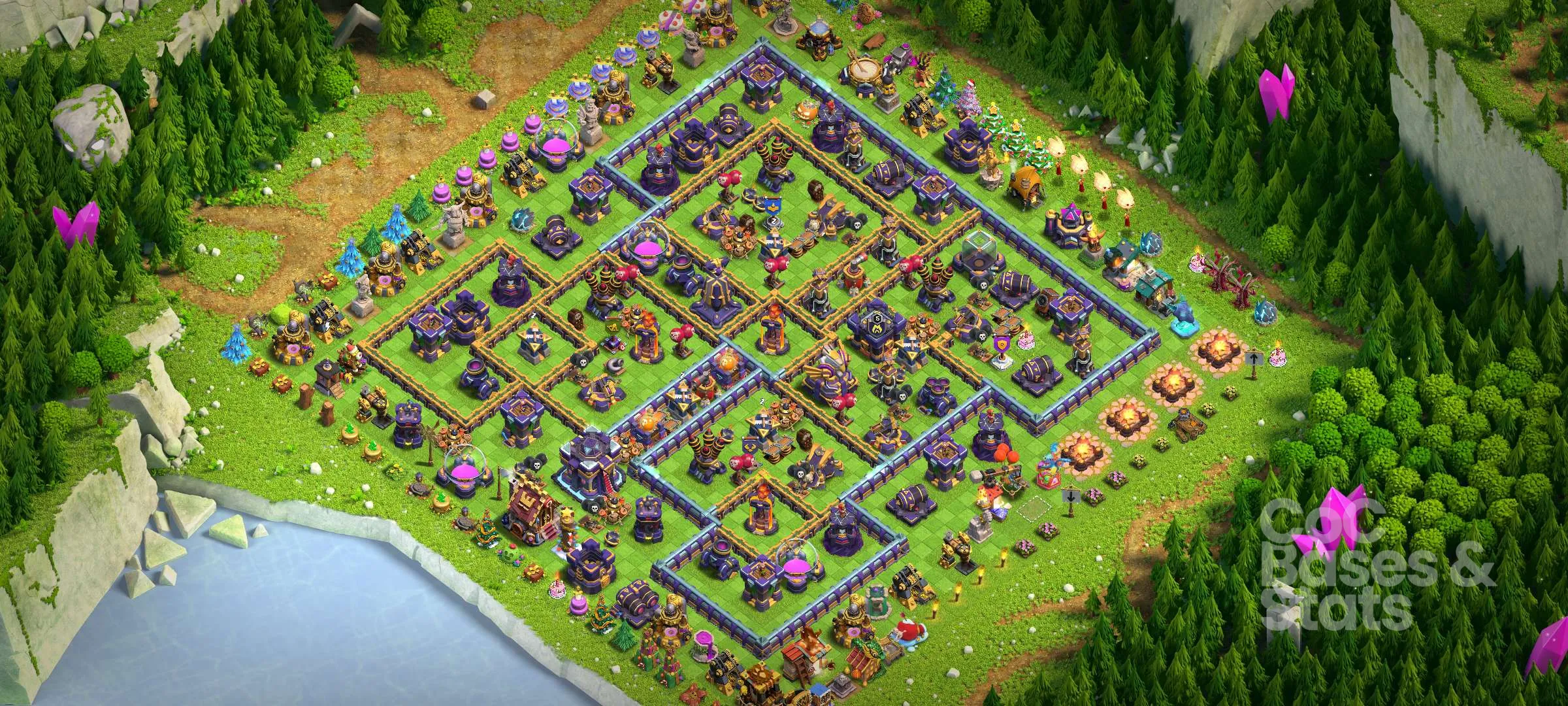 Village layout for Town Hall 15