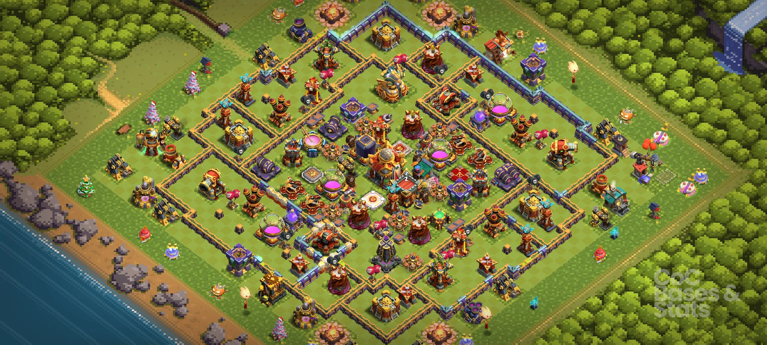 Village layout for Town Hall 16