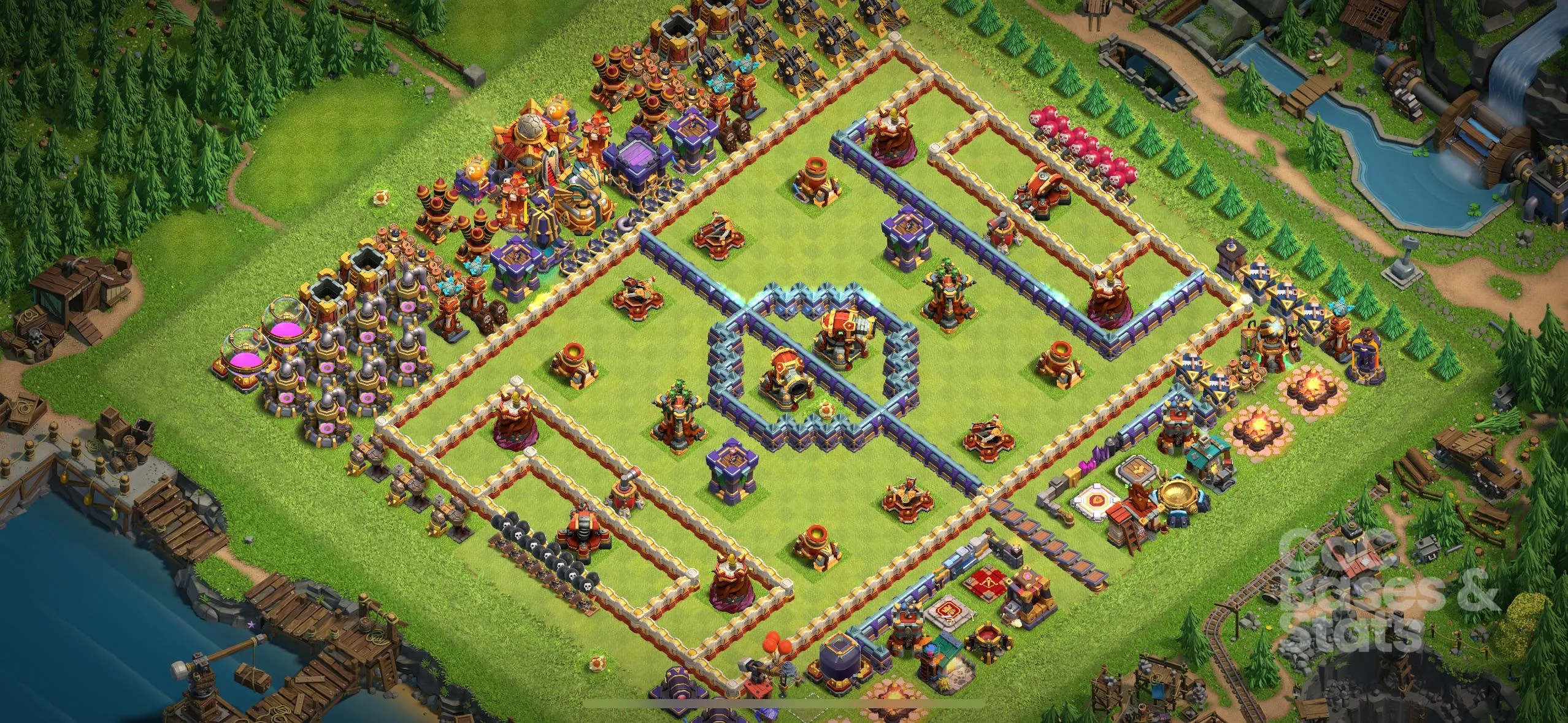 Village layout for Town Hall 16