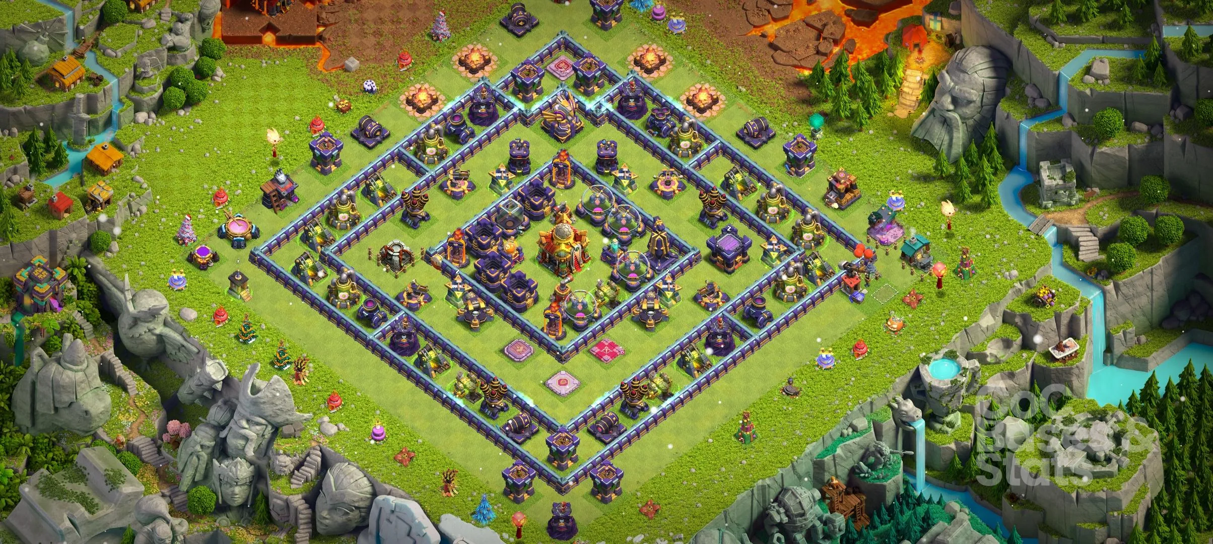 Village layout for Town Hall 16