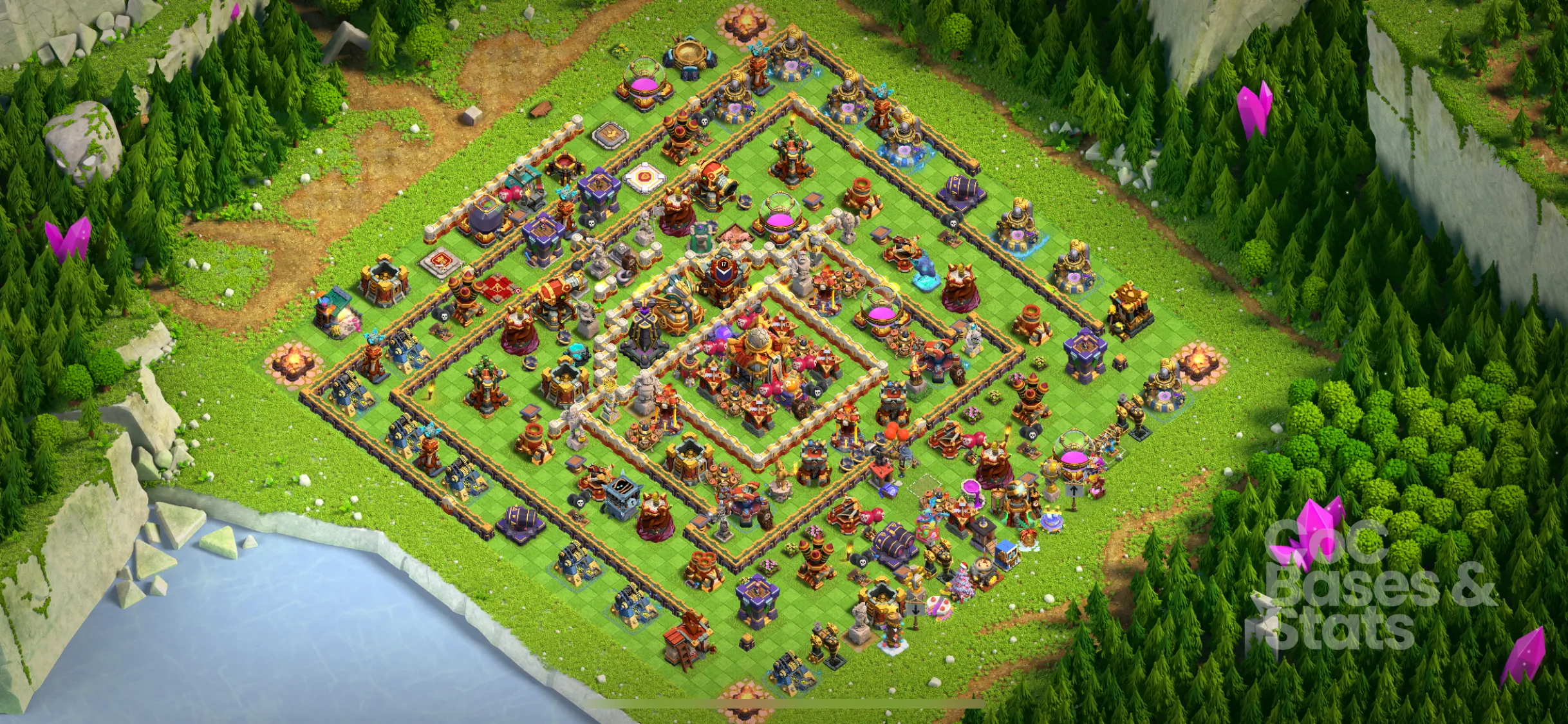 Village layout for Town Hall 16