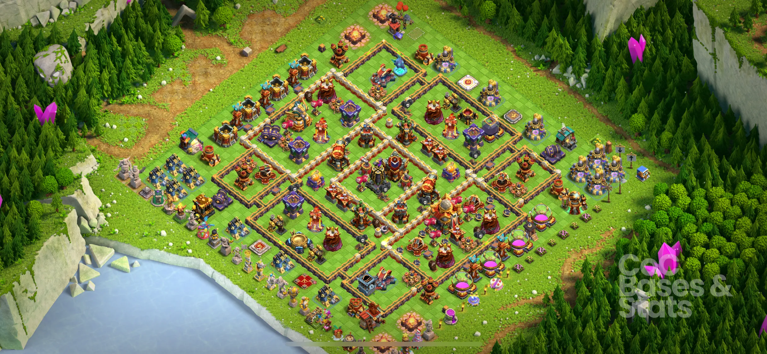 Village layout for Town Hall 16