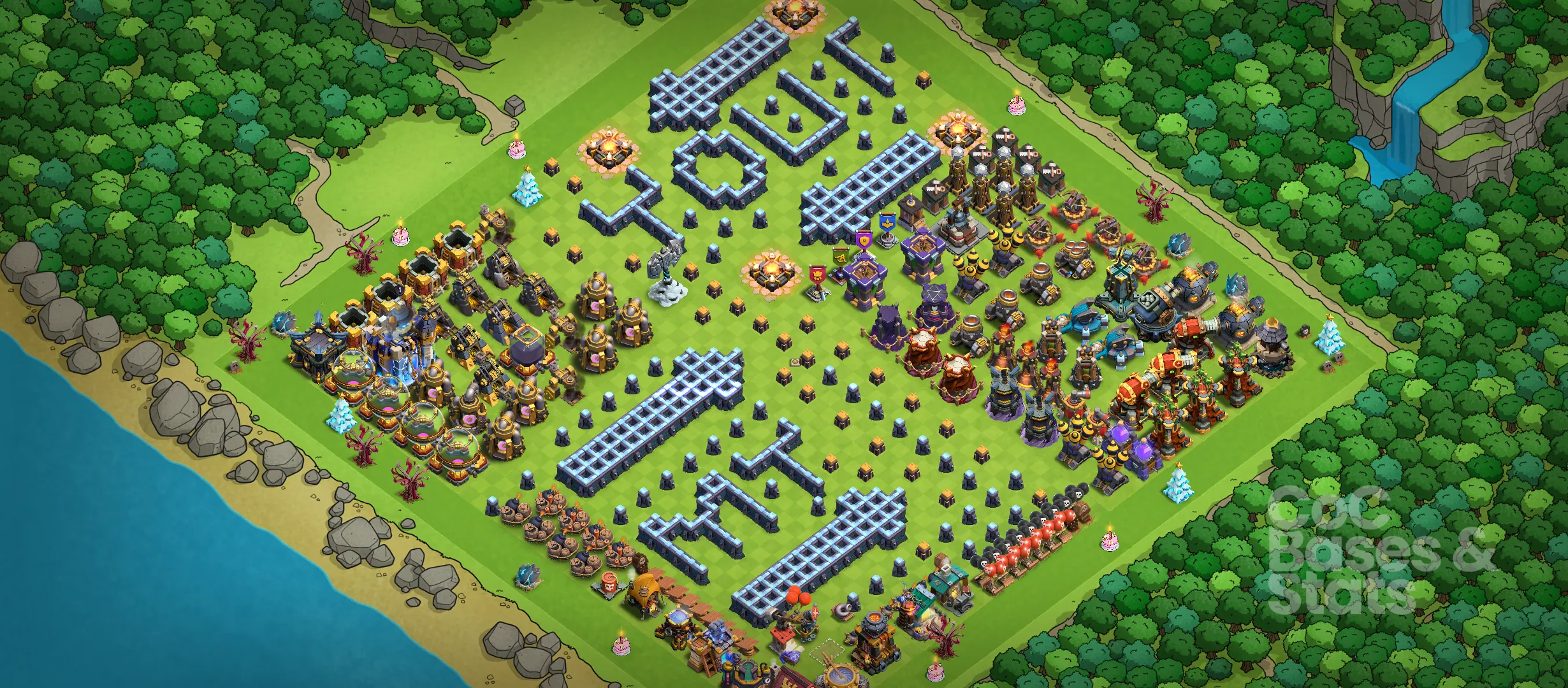 Village layout for Town Hall 18