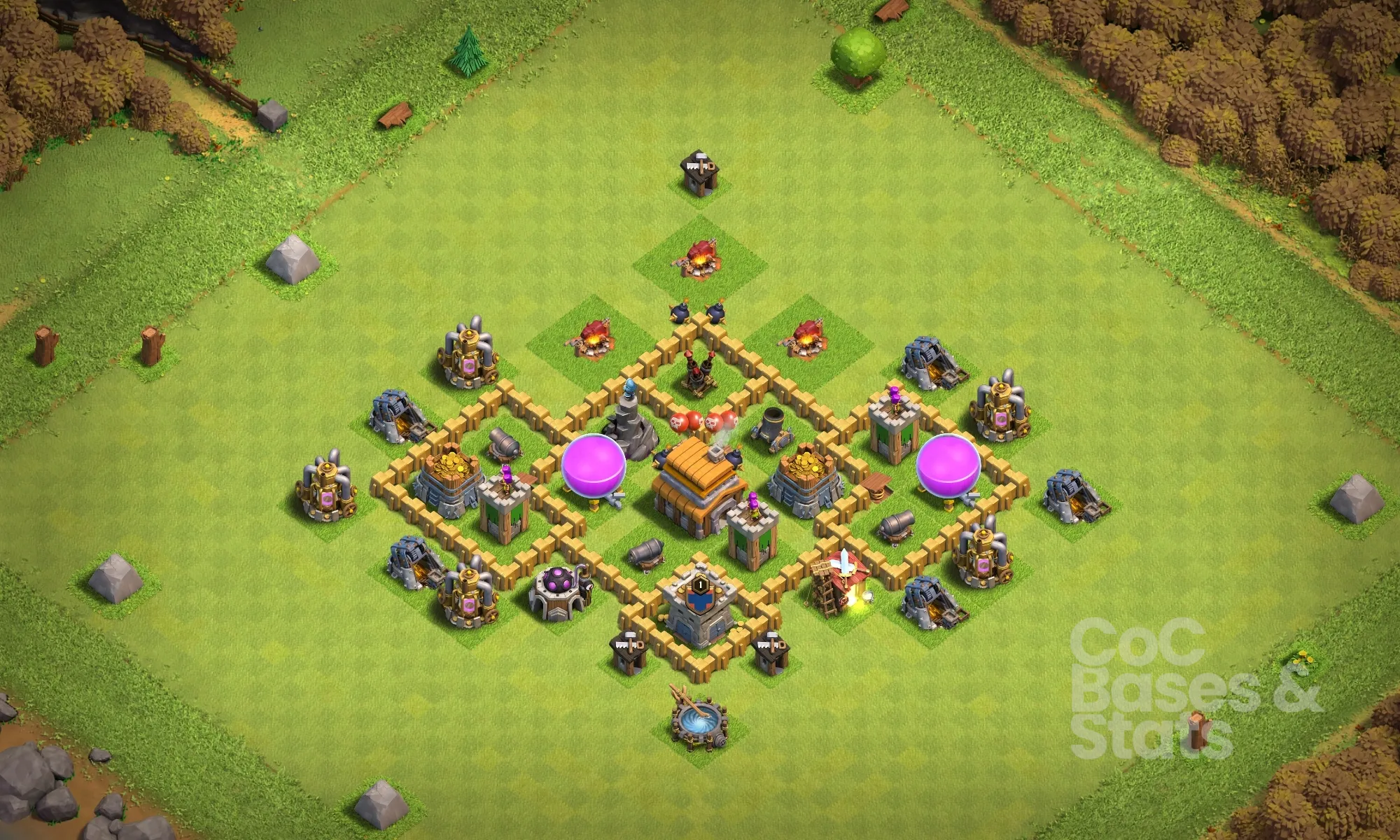 Village layout for Town Hall 5