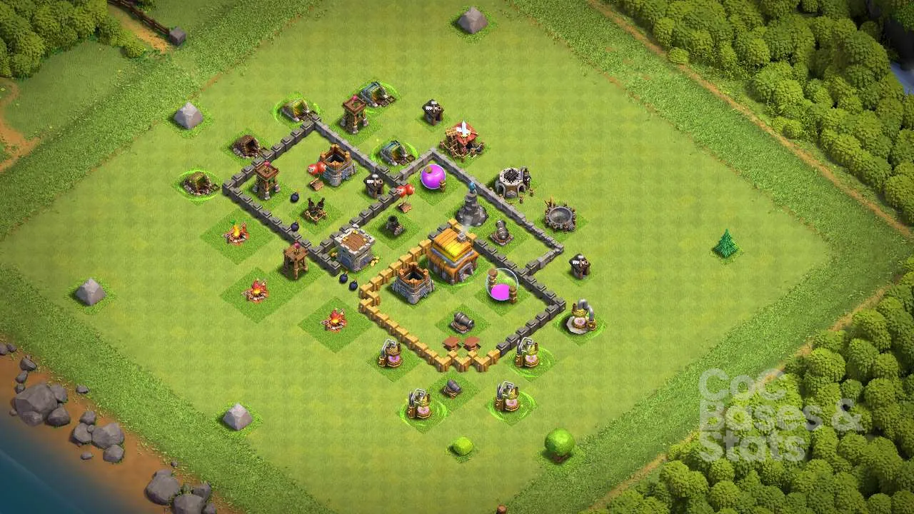 Village layout for Town Hall 5
