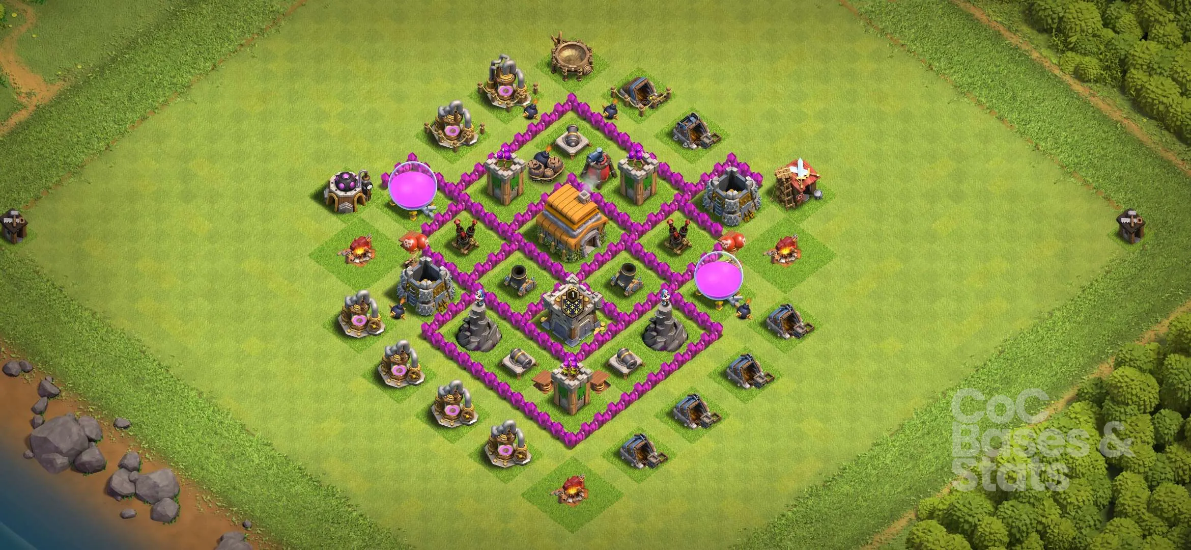 Village layout for Town Hall 6