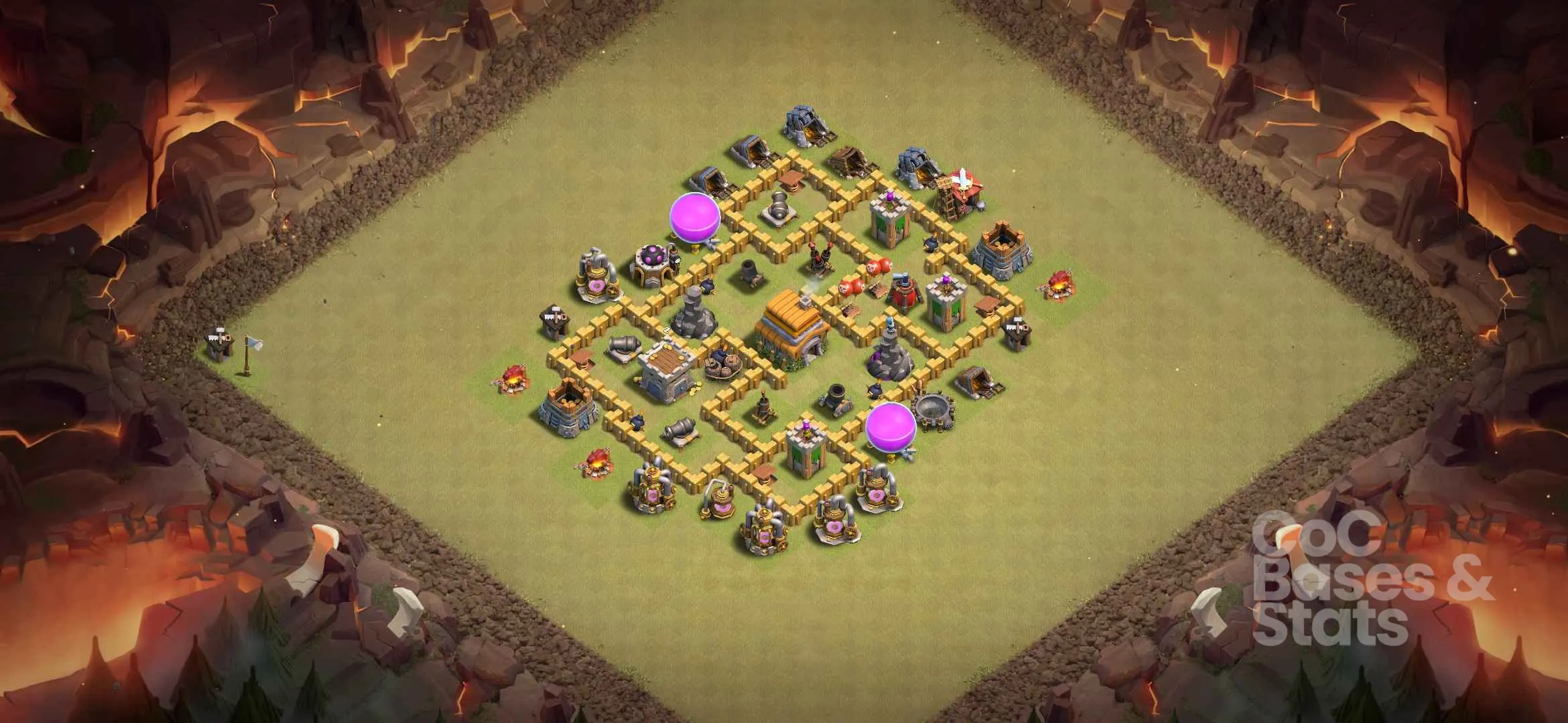 Village layout for Town Hall 6