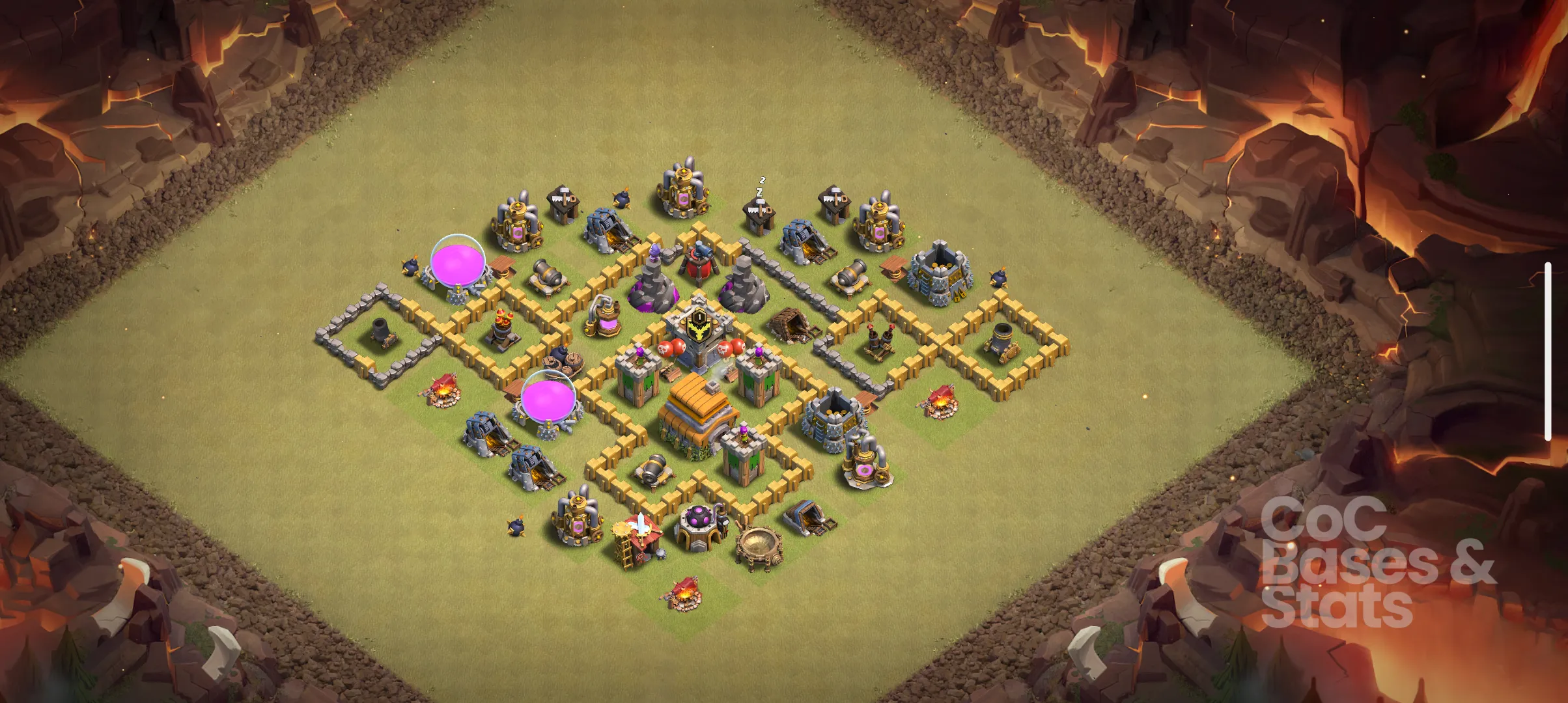 Village layout for Town Hall 6