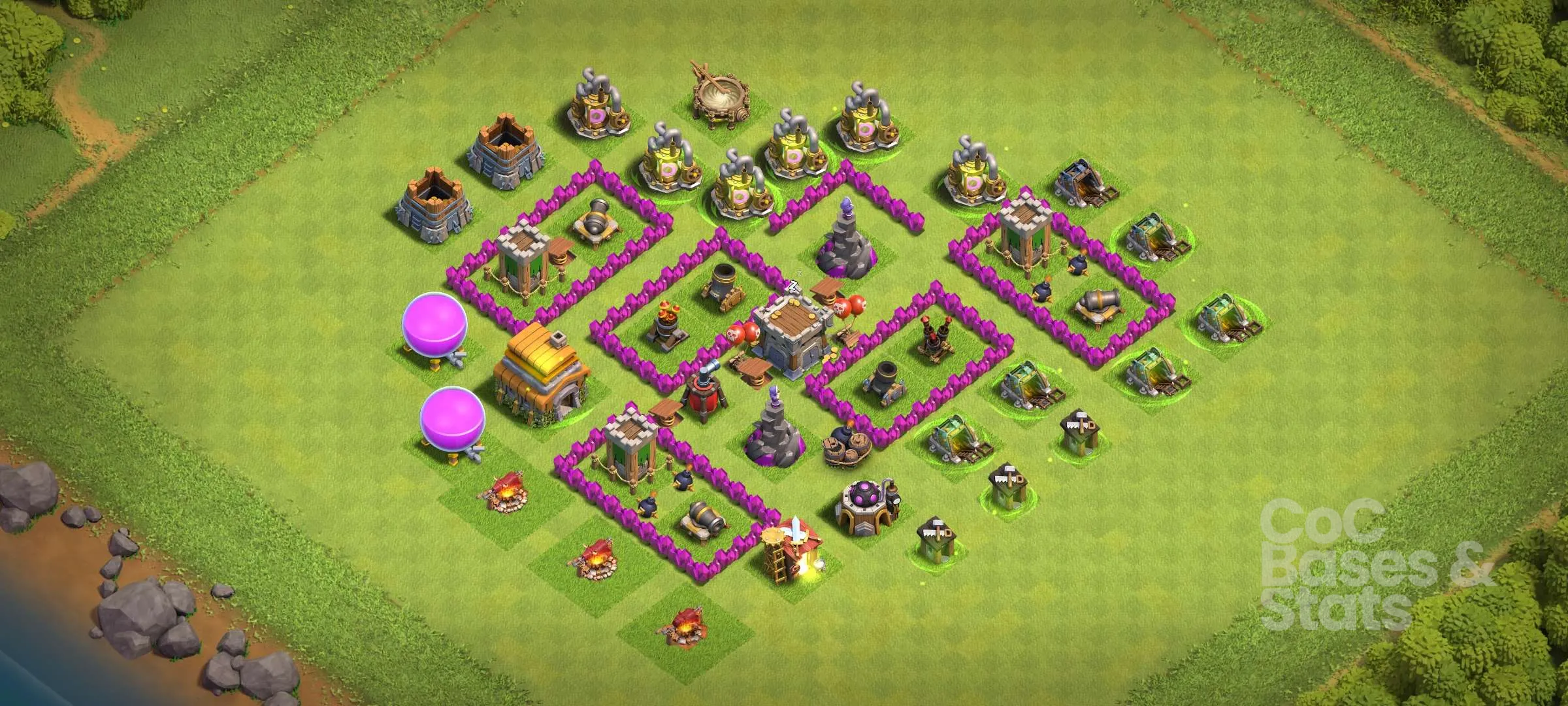Village layout for Town Hall 6