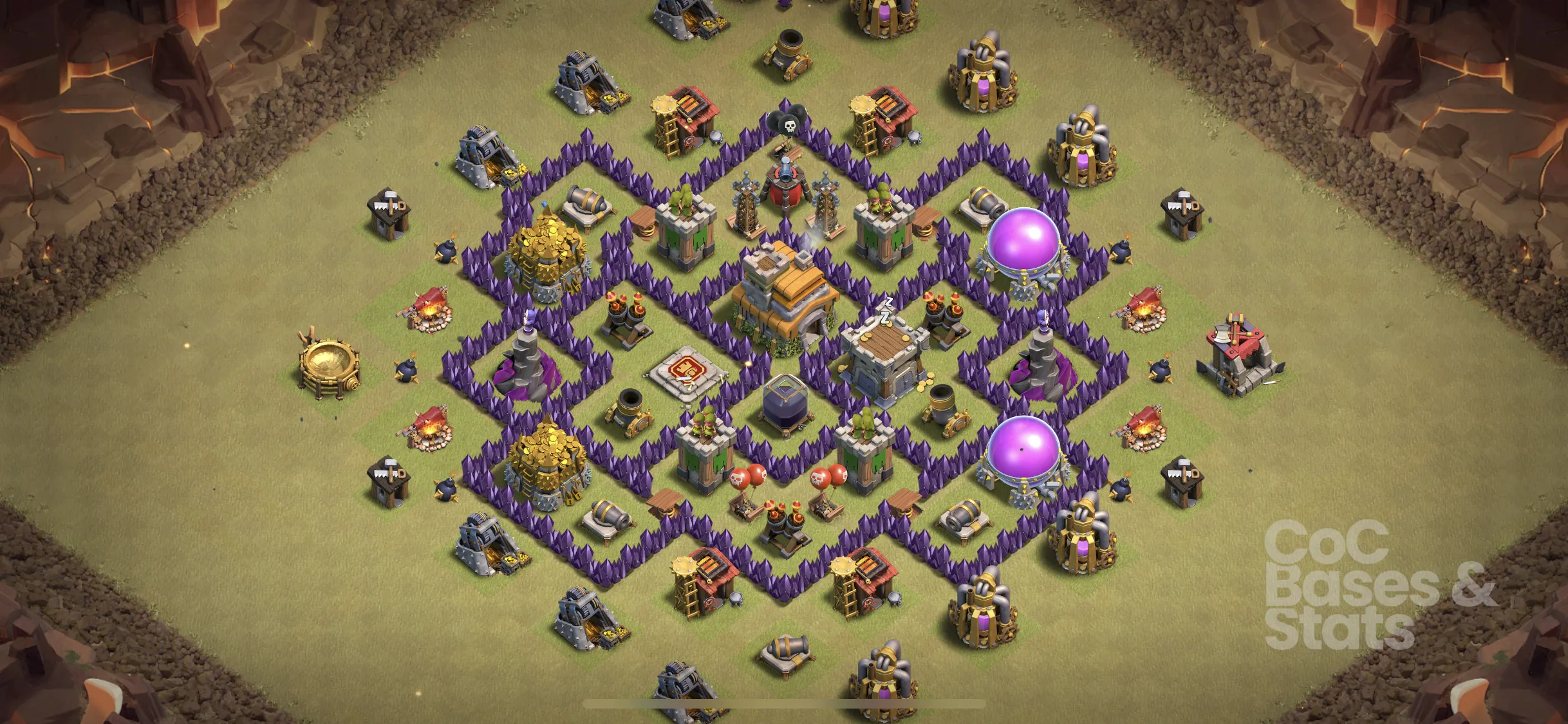 Village layout for Town Hall 7