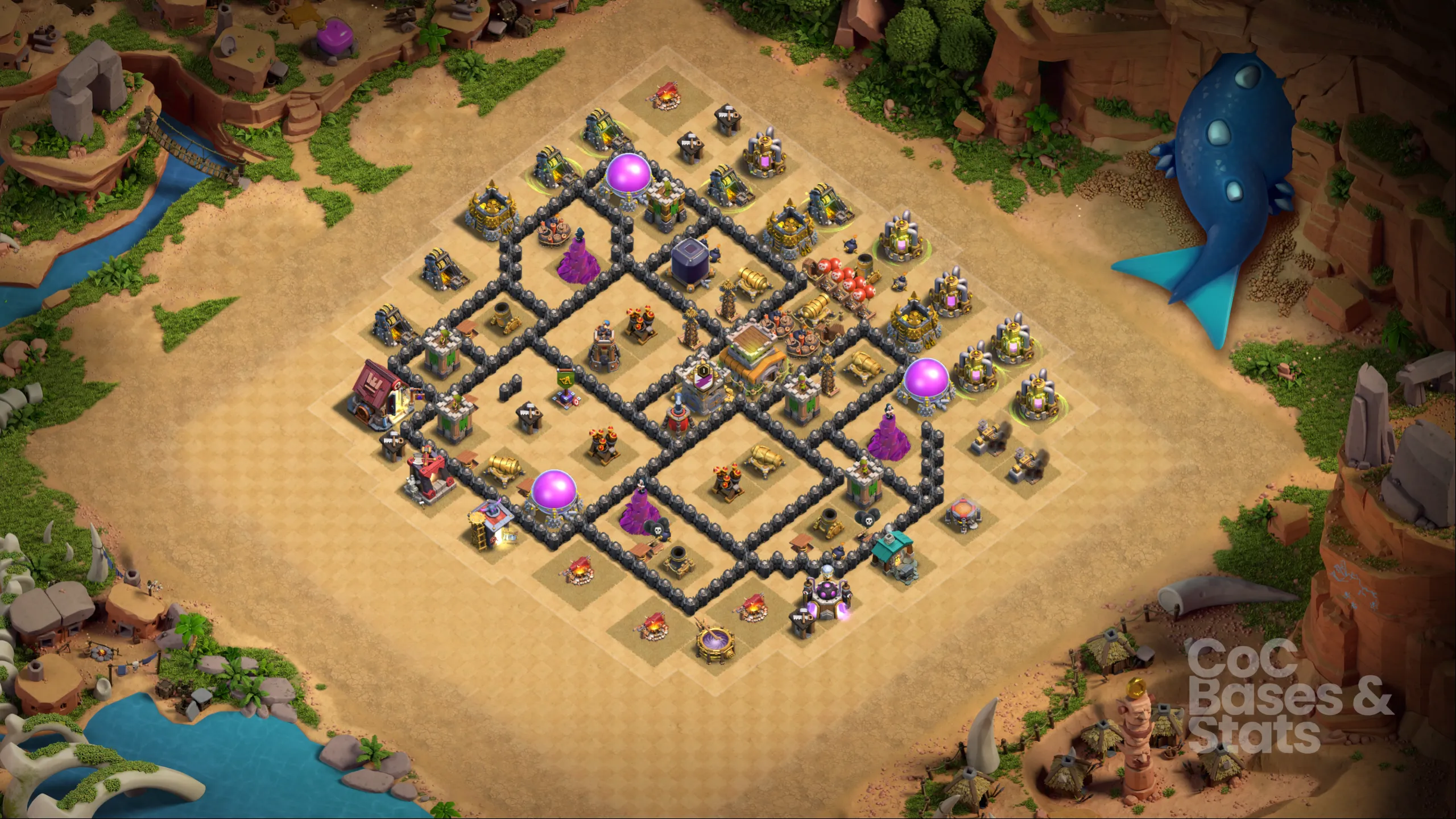 Village layout for Town Hall 7