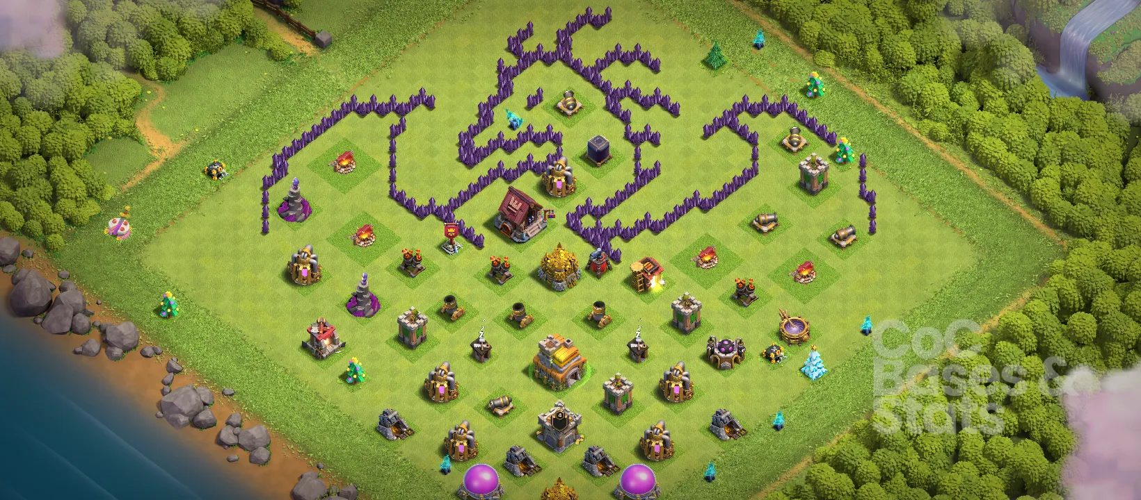 Village layout for Town Hall 7