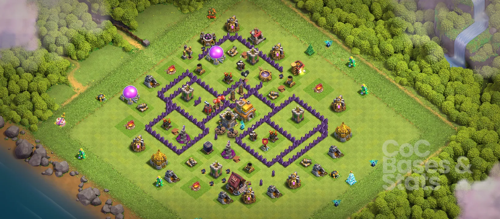 Village layout for Town Hall 7