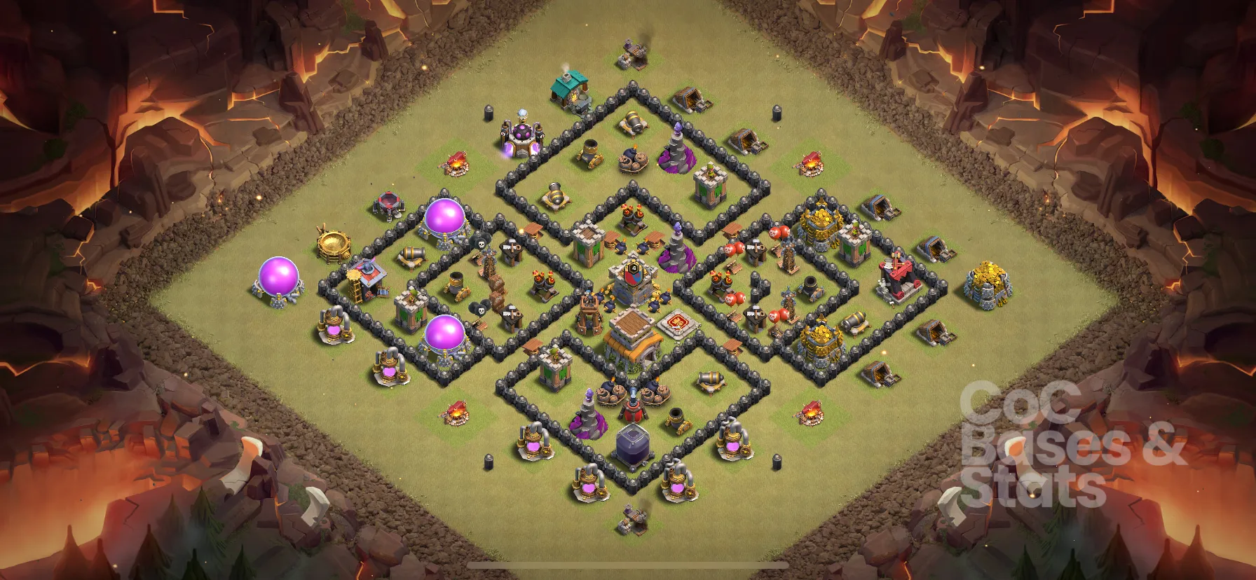 Village layout for Town Hall 8