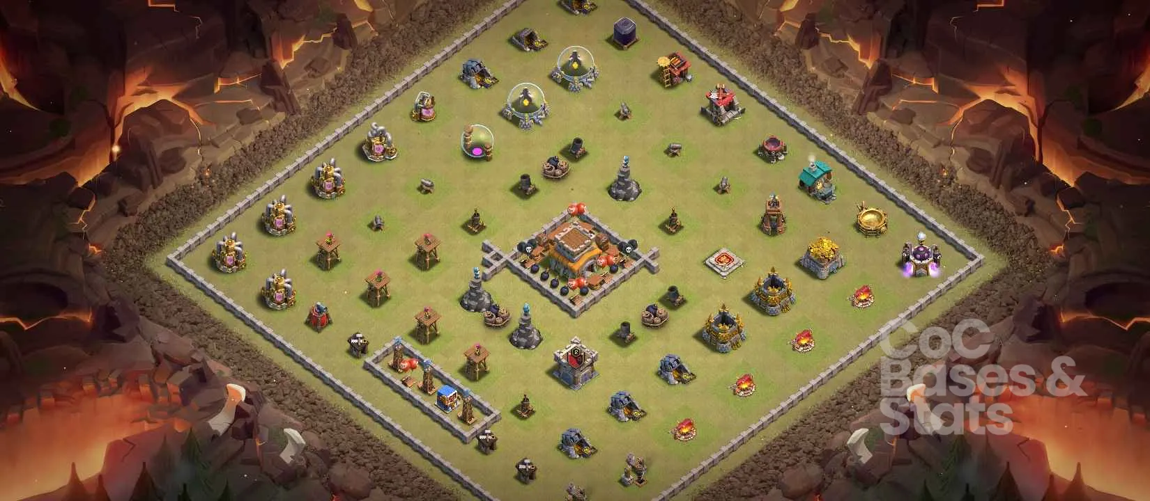 Village layout for Town Hall 8