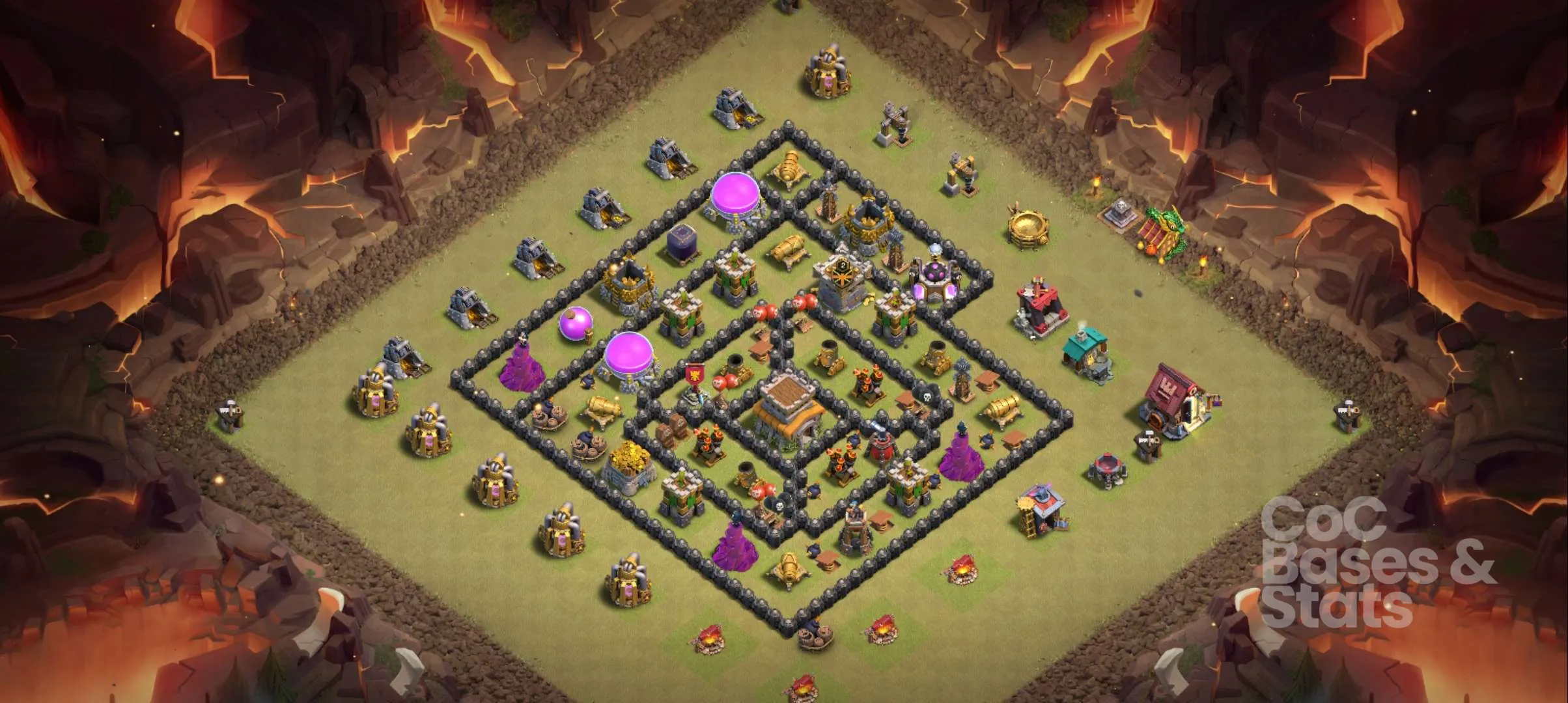 Village layout for Town Hall 8