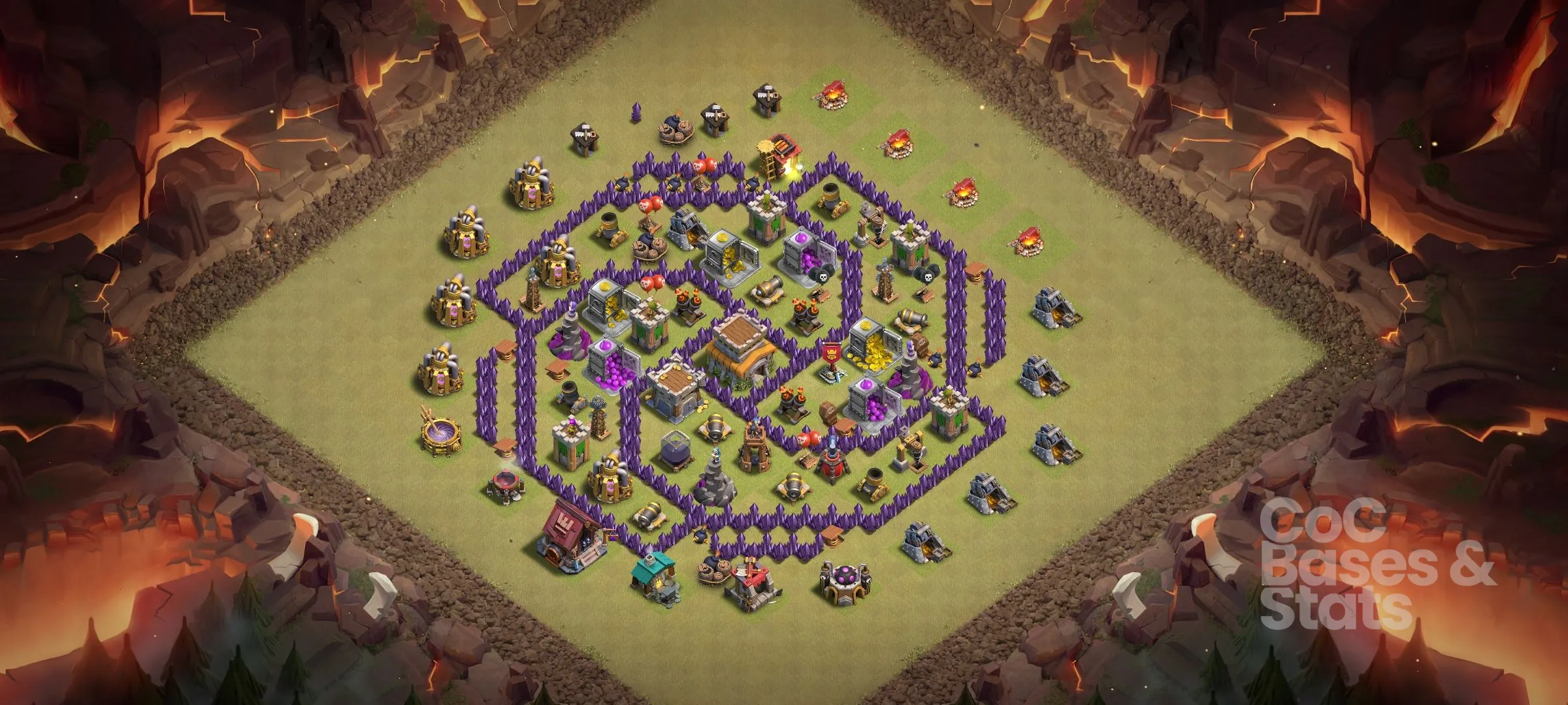 Village layout for Town Hall 8
