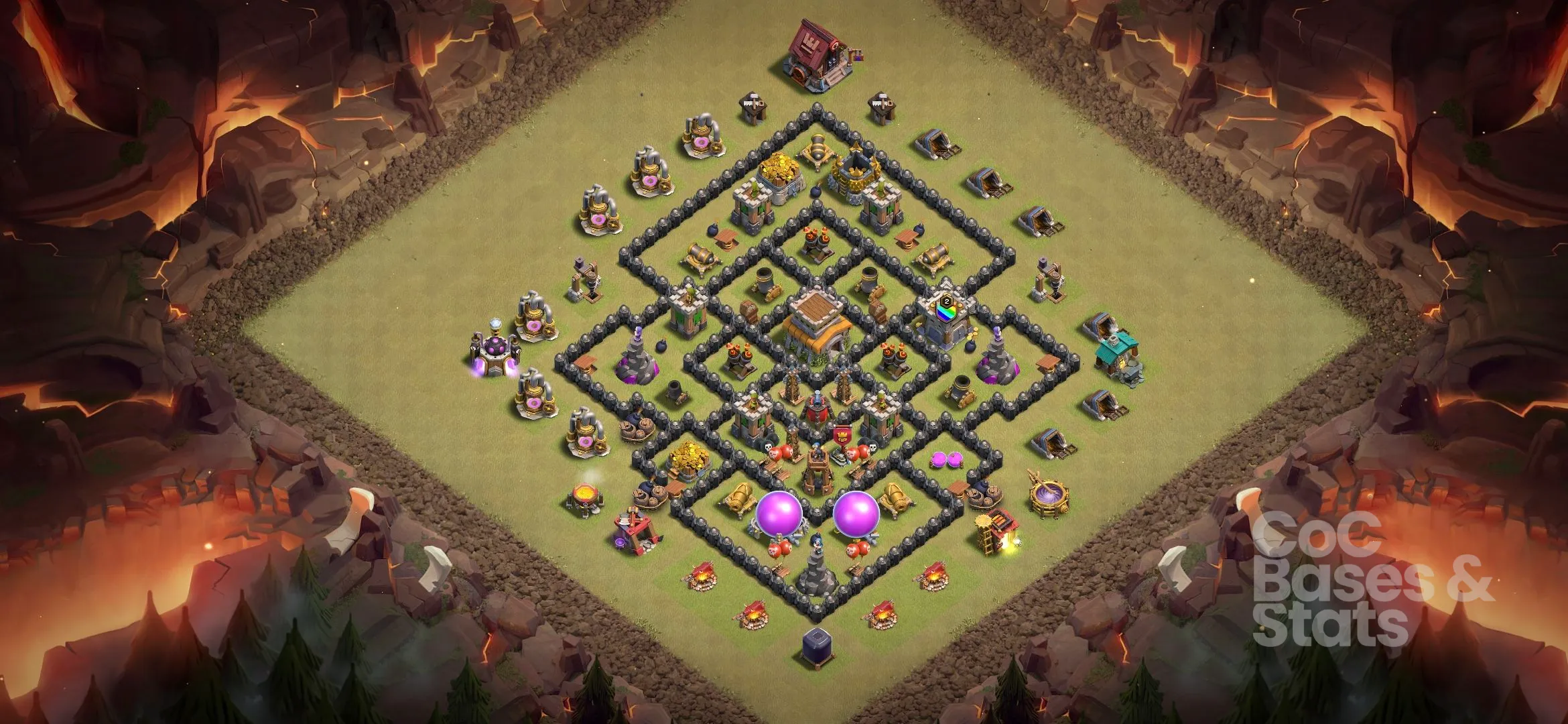 Village layout for Town Hall 8
