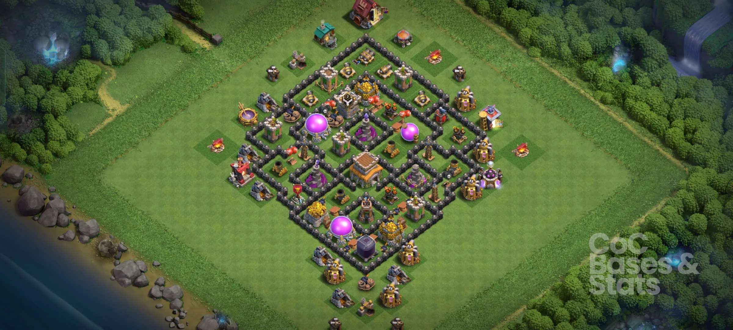 Village layout for Town Hall 8