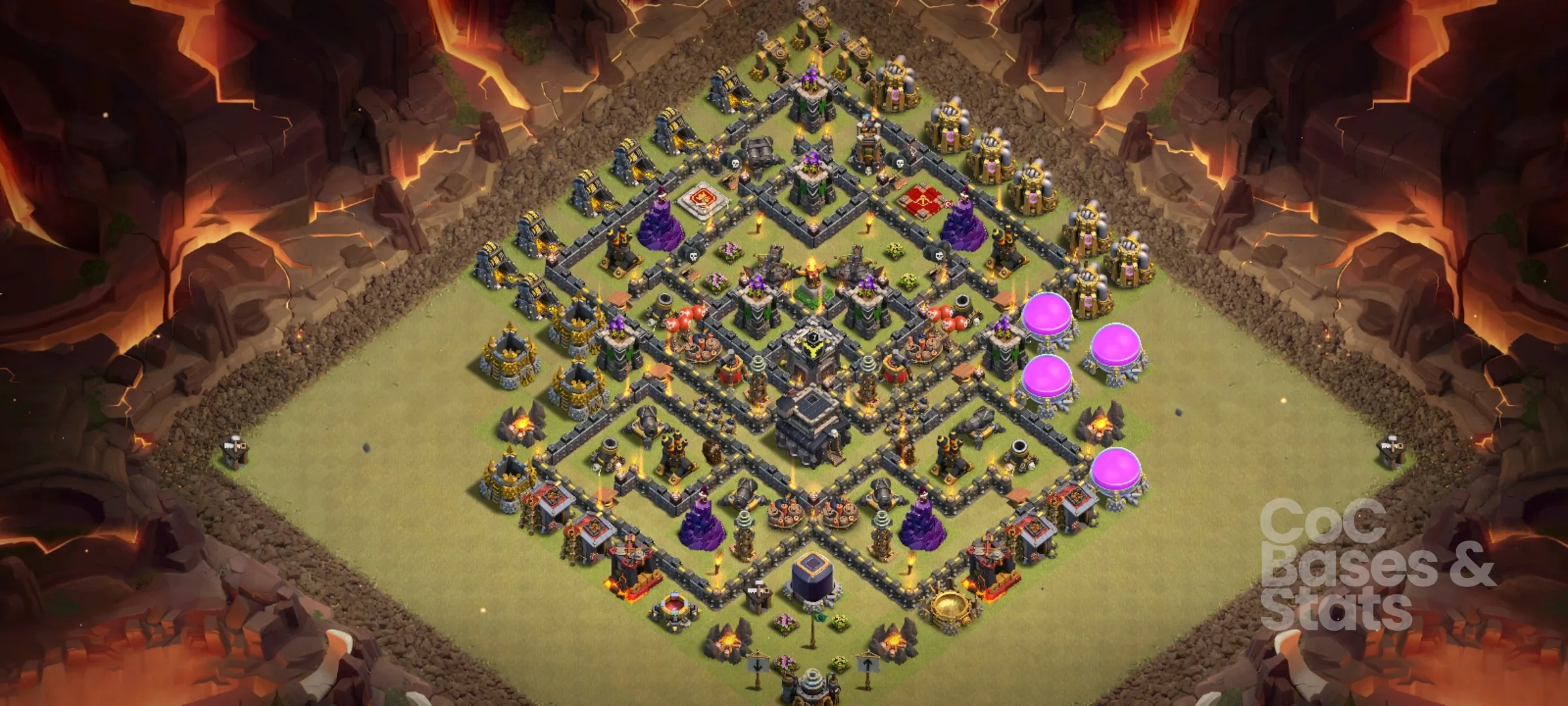 Village layout for Town Hall 9