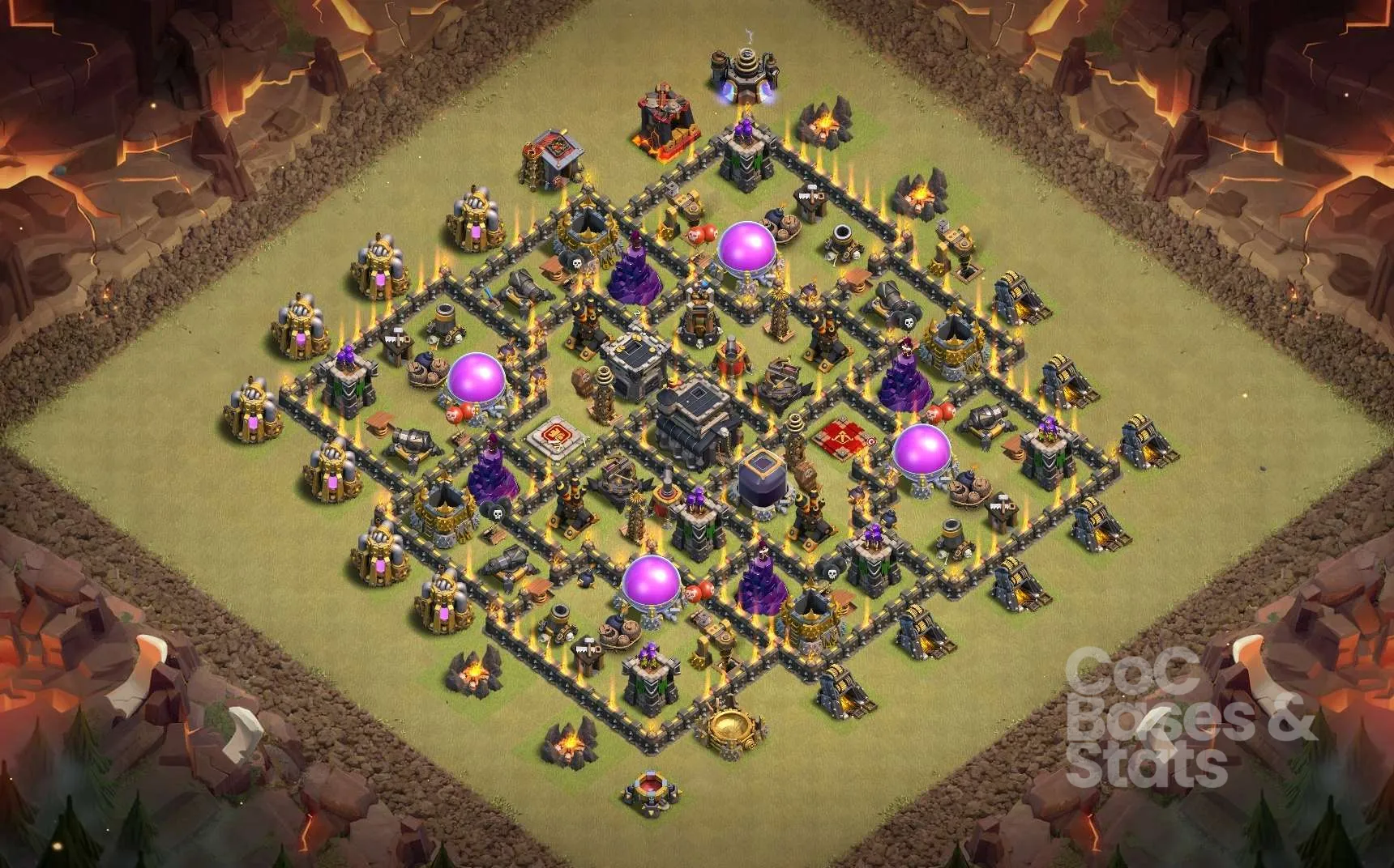Village layout for Town Hall 9