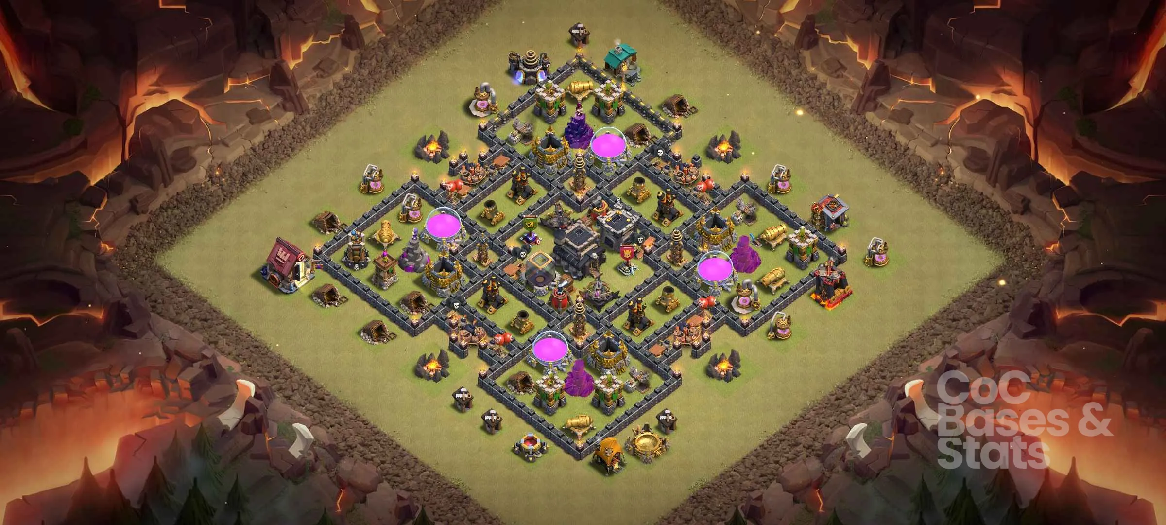 Village layout for Town Hall 9