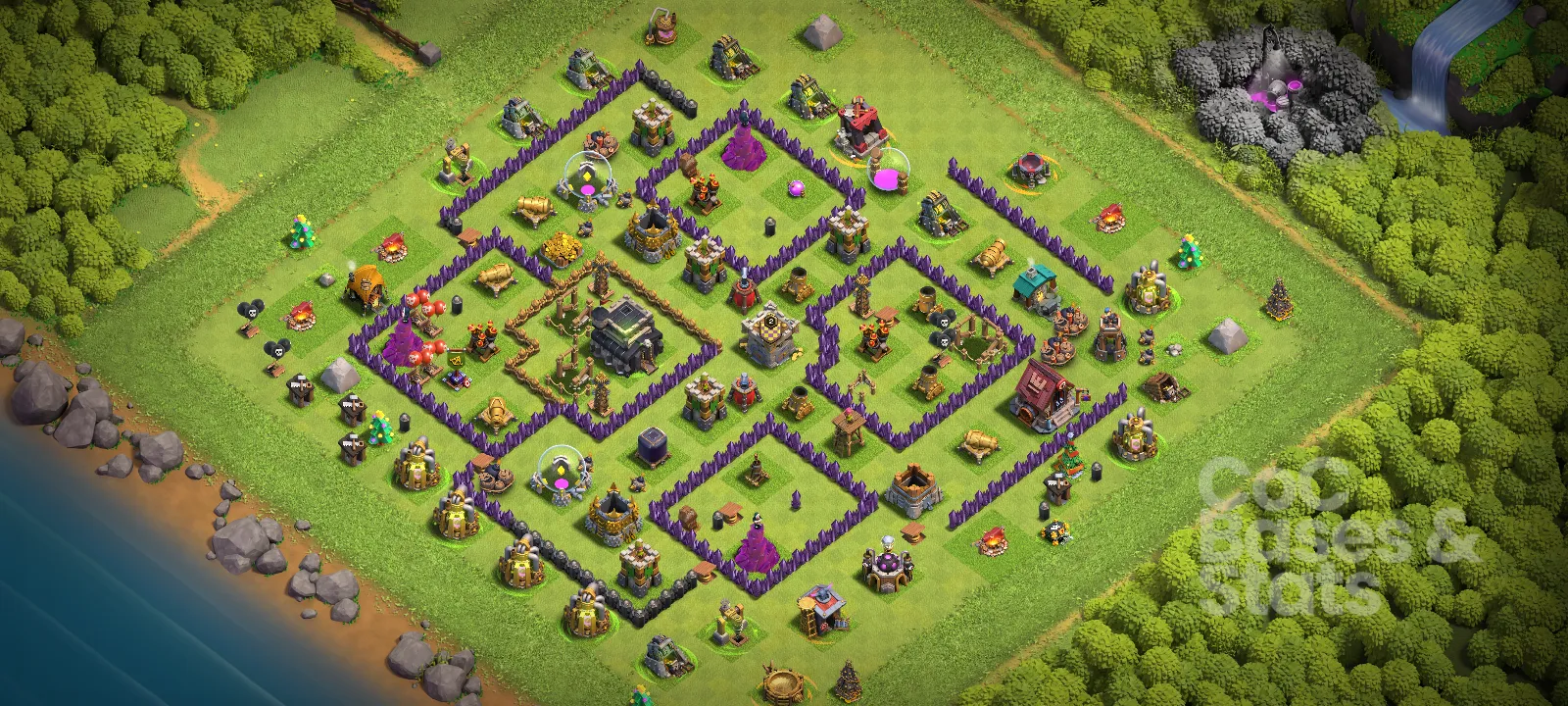 Village layout for Town Hall 9