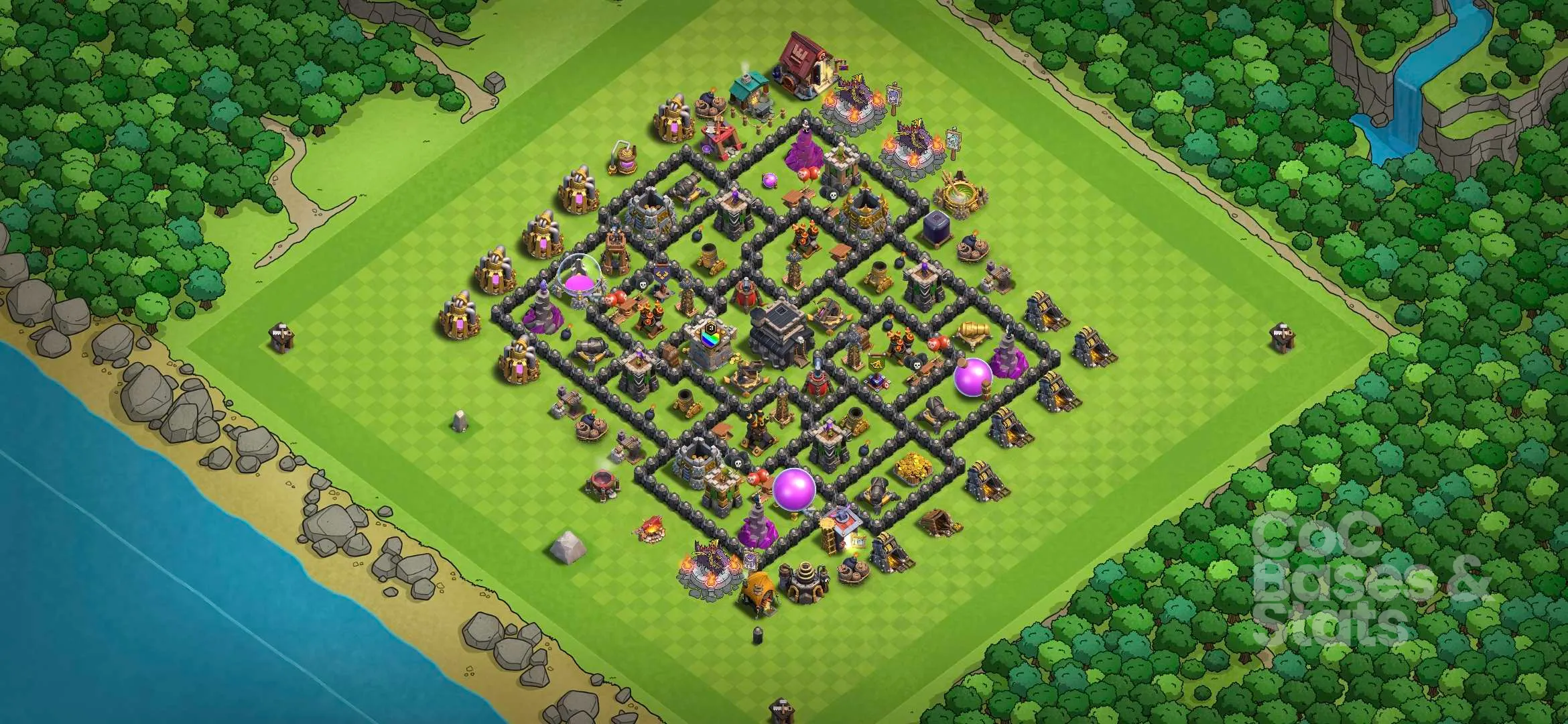 Village layout for Town Hall 9
